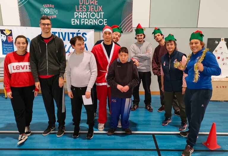 la journée Activité motrices noël 2023 - les équipes