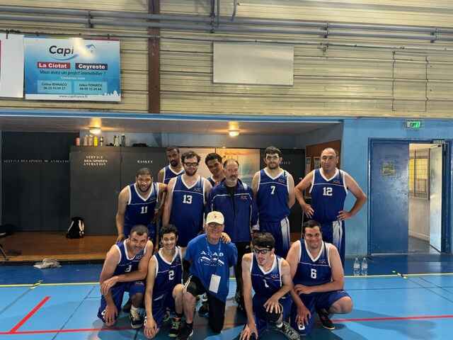 hampionnat de France de para Basket 2024 à Aubagne - l'équipe qualifiée en quart de finale